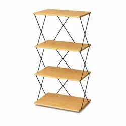 Polica za kuću Easy Store 4 Natur, Otvorena, 30×40×93.5 cm, Smeđa