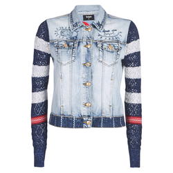 Desigual Jeans jakne SAILOR LOVER pisana