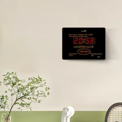 HoTai LED zidni sat, 29x39 cm, Crni