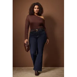 Trendyol Curve Ženska bluza TBBSS24AF00037, Braon