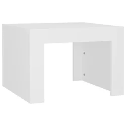 Stolić za kavu bijeli 50 x 50 x 35 cm od konstruiranog drva