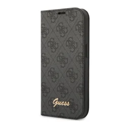 Maska na preklop Guess PC/ TPU 4G Metal Camera Outline Book za iPhone 14 Pro Max crna.
