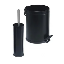 Hermia d86 Set dodataka za kupatilo, Crni
