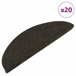 shumee vidaXL Samolepilne preproge za stopnice 20 kos antracit 65x22,5x3,5 cm