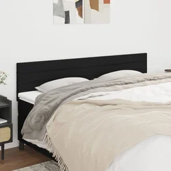 Vidaxl vidaXL Vzglavja za posteljo, 2 kosa, črna, 80x5x78/88 cm, blago