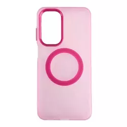 Silikonska futrola Magsafe FLURO COLOR Samsung A57 ROZE