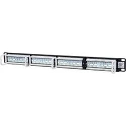 INTELLINET Prespojni panel Cat5e, UTP, 24-portni, 19, 1U crni