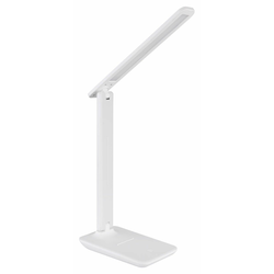 Stona lampa bela mat, LED