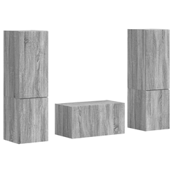 Set TV komoda 5 pcs Siva Sonoma Konstruirano drvo