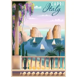 Ravensburger - Puzzle Poscard z otoka Capri - 1 000 kosov