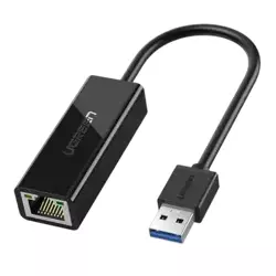 UGREEN Adapter USB 3.0 na RJ45 Gigabit Ethernet CR111 crni
