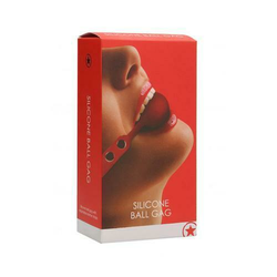 Silikonski Ball Gag crveni – Ouch!