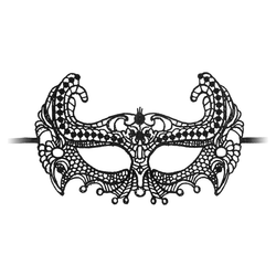 Ouch! Empress Black Lace Mask Black