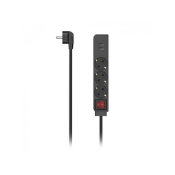 HAMA Distributer Sa 3 Uticnice I 2 USB Porta, Crni 223182