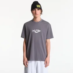 Majice Y-3 Liquid Logo Short Sleeve T-Shirt UNISEX Grey Five M