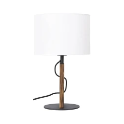 Stona lampa PINUS 1xE27/40W/230V bela/drvo