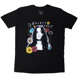 Selena Gomez Floral Collage Black XL Majica