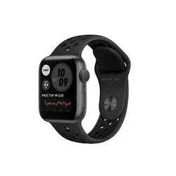 Apple Watch Nike SE (v2) GPS, 40 mm, temno siva s črnim športnim paščkom Nike