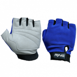 RING Fitnes rukavice RX FG316 Plava/Siva, XL, XXL