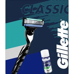 Gillette Giftset Mach 3 brijač i pena za brijanje Gillette Series 100ml