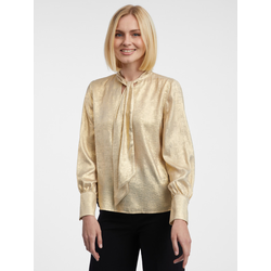 Orsay Womens satin blouse in gold - Womens