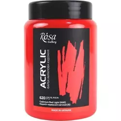 Akrilna barva, 400 ml, ROSA GALLERY | 620 Cadmium red light