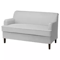 ROCKSJÖN Sofa dvosed, Klovsta siva/bela