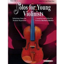 BARBER:SOLOS FOR YOUNG VIOLINISTS VOL.3