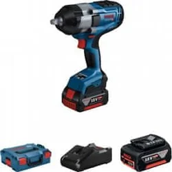 BOSCH Akumulatorski udarni odvrtač  GDS 18V-1000; 2x5,0 Ah + L-Boxx kofer (06019J8304)