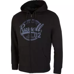 Russell Athletic EST 02 ZIP THROUGH HOODY, muški duks, crna A00342