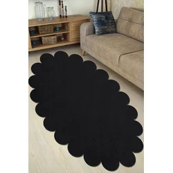 Conceptum Hypnose Tepih Ellipse Daisy, 80x120cm, Crni