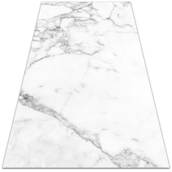 Decormat Vinilna preproga Črna bela marmorna tekstura 100x150 cm