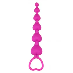 Heart Booty Beads Pink analne kuglice
