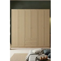 Hanah Home Ormar Baru 6 210, 206 x 210 x 52 cm, Bež