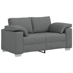 Vidaxl Dvosobni kavč Temno siva 160 cm blago