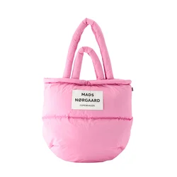 MADS NORGAARD COPENHAGEN Nakupovalna torba roza / bela
