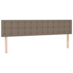 Vidaxl Posteljno vzglavje taupe 160x5x78/88 cm blago