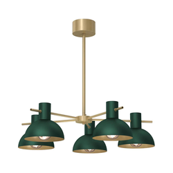 Luster na šipci ESTATE MINI 5xE27/15W/230V zelena