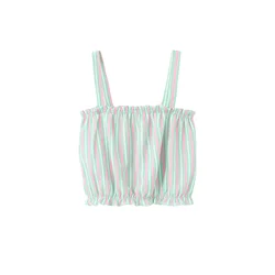 MANGO KIDS Top GUMYSET svetlo zelena / roza / bela