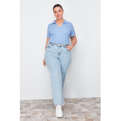 Trendyol Curve Blue Camisole Knitted Plus Size Blouse