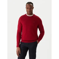 Tommy Hilfiger Pulover MW0MW28046 Rdeča Regular Fit