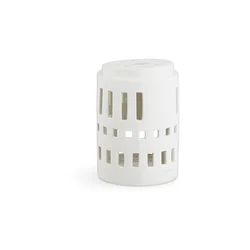 Beli keramični svečnik Kähler Design Urbania Lighthouse Little Tower
