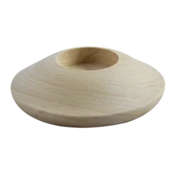 Leseni podstavek za svečko Pentart - disk 3, 10x3 cm