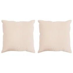 Jastuk 2 pcs Bež 50 x 50 cm Kapok vlakno