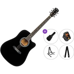 Pasadena PDC-10 Premium SET Black Akustična kitara