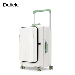 Delete Kofer, 61 cm, Belo-zeleni