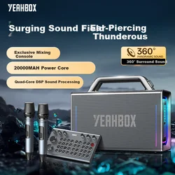 Yeahbox Bluetooth zvučnik sa 2 mikrofona Thunder 50, Crni