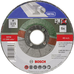 Bosch Set reznih ploča koljenastih 2609256332 za za metal Bosch promjera 115 mm 5 kom.