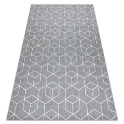 eoshop Preproga FLAT 48655/637 SISAL - 3d kocka ( - Velikost: 200x290 cm)