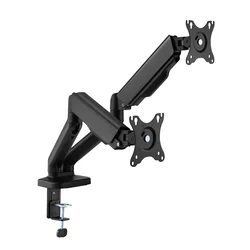 SBOX namizni nosilec za 2x monitor LCD-S024-2 črn